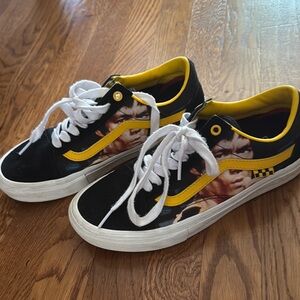 Vans Black and Yellow PopCush Sneakers
